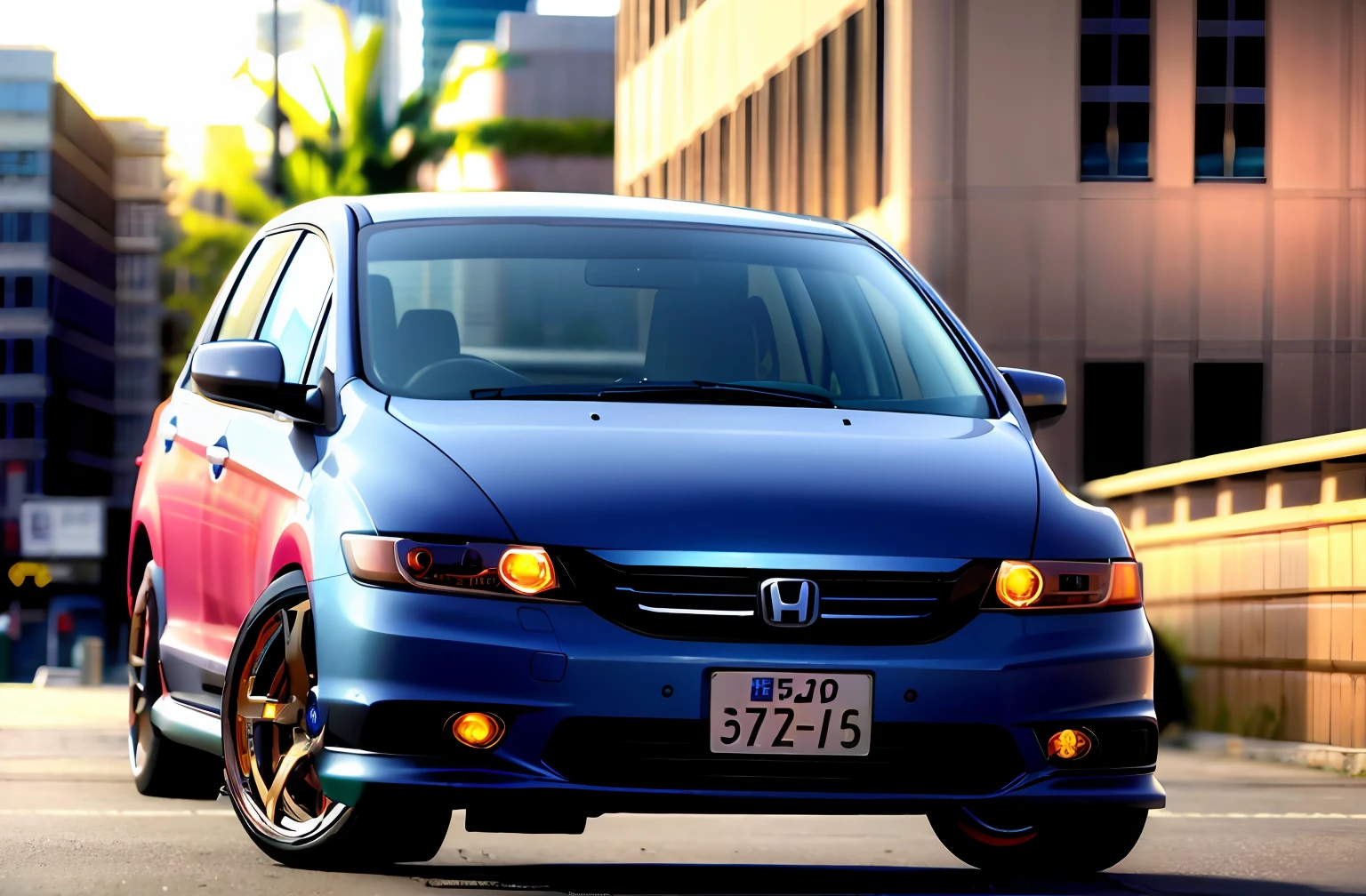 Gunmetallic wheels