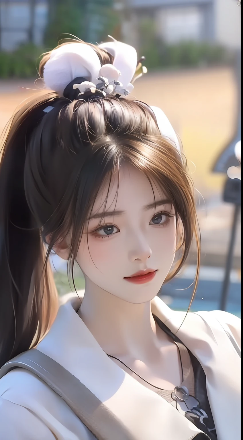 (((A girl)),delicated face,The face of Eros,Good looking Chinese woman,Cover your mouth and laugh,Abstinence,Large breasts,Superskirt,Golden paradise,Irridescent color,The Arthur effect, Transparent body,Irridescent color,Simple, Glows in high detail, white backgrounid, industrial design, studio lit, C4D, OC renderer, Clean shadows, 4K
