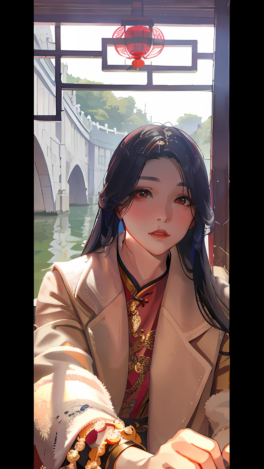A young Asian woman,ancient wind, Chinese girl, xision wu, taken in 2 0 2 0, Zhang Pengzhen, Lin Qifeng, Middle metaverse, Chinese woman,