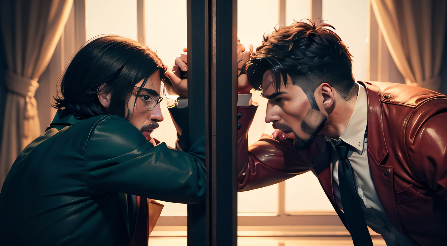 2 cowards, Confrontation