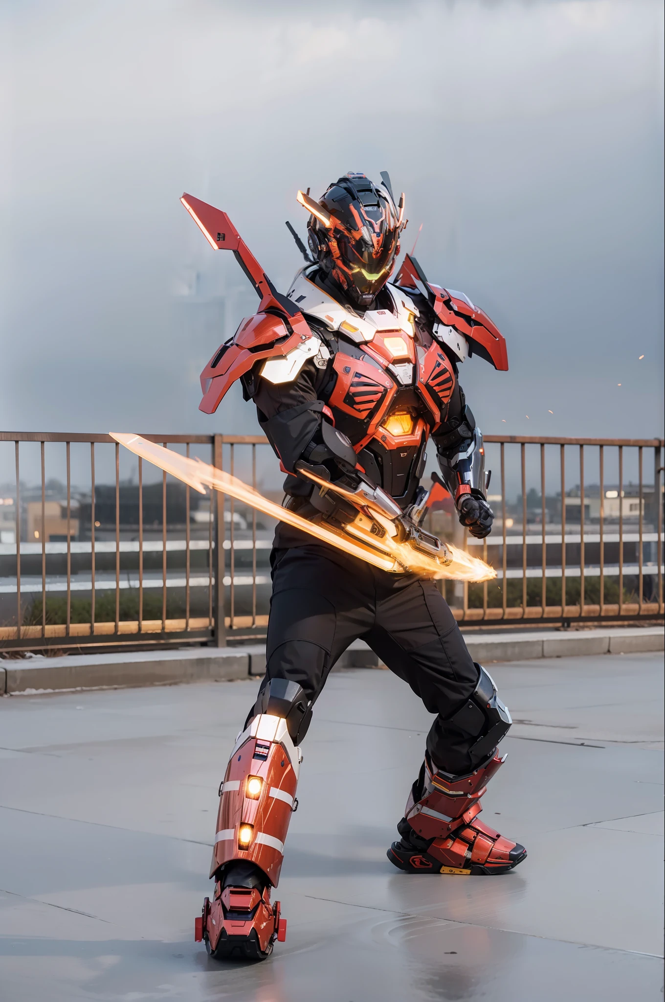 Realiy,photorealestic,Machinary,mechs,Technologie,musculous,glowing light eyes,Burly body,style of photography,Real scenery(Metallic texture 1.8)(Excess detail 2)(High resolution1.6)(4K clarity1.9)(Carbon fiber 1.5)(Metal reflection 1.5),Neon lights,obi strip(1:1)