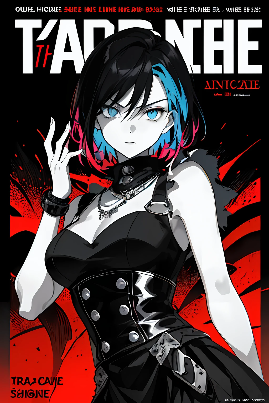 ((((dramatic))), (((gritty))), (((intense))) film poster featuring a young woman as the central character. She stands confidently in the center of the poster, wearing a stylish and edgy outfit, with a determined expression on her face. The background is dark and gritty, with a sense of danger and intensity. The text is bold and attention-grabbing, with a catchy tagline that adds to the overall feeling of drama and excitement. The color palette is mainly dark with splashes of vibrant colors, giving the poster a dynamic and visually striking appearance,tachi-e
(magazine:1.3), (cover-style:1.3), fashionable, woman, vibrant, outfit, posing, front, colorful, dynamic, background, elements, confident, expression, holding, statement, accessory, majestic, coiled, around, touch, scene, text, cover, bold, attention-grabbing, title, stylish, font, catchy, headline, larger, striking, modern, trendy, focus, fashion,