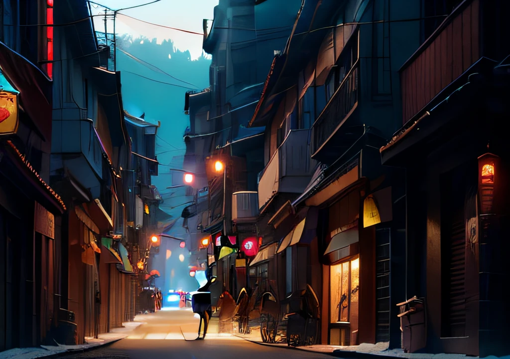 um delivery man, segurando uma sacola de compras em uma rua lotada cheia de bodegas e vendedores de comida, pele marrom, Anime. soft-lighting, render 8K, octanas. Por Makoto Shinkai, Stanley Artgerm Lau, WLOP, Rossdraws, James Jean, Andrei Riabovitchev, Marc Simonetti, krenz cushart, Sakimichan, D&D trending on ArtStation, arte digital.
