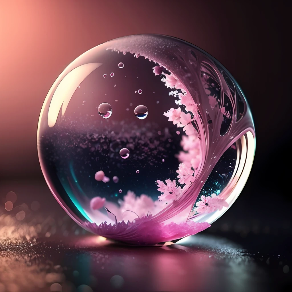 Bubble Realm Art、pink there