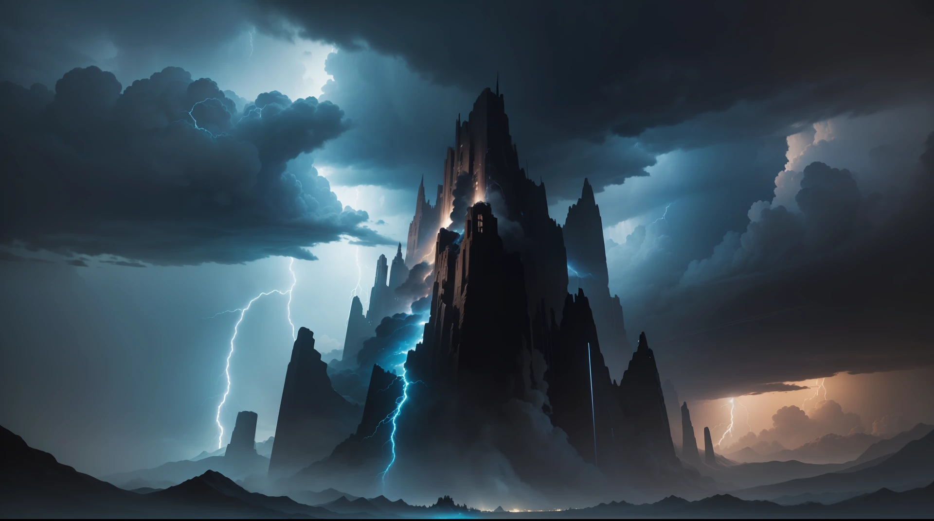 A masterpiece, the best quality, (very detailed CG 8k wallpapers), (best quality), (best illustrations), (best shadows), sky theme with thunder elements. black clouds, black , black sky thunder and lightning, with thunder and lightning glowing effects, (thunder and lightning), (sky theme), (dark clouds), (clouds), (dark sky). , Isometric 3D, Octane Rendering, Ray Traced, Super Detailed