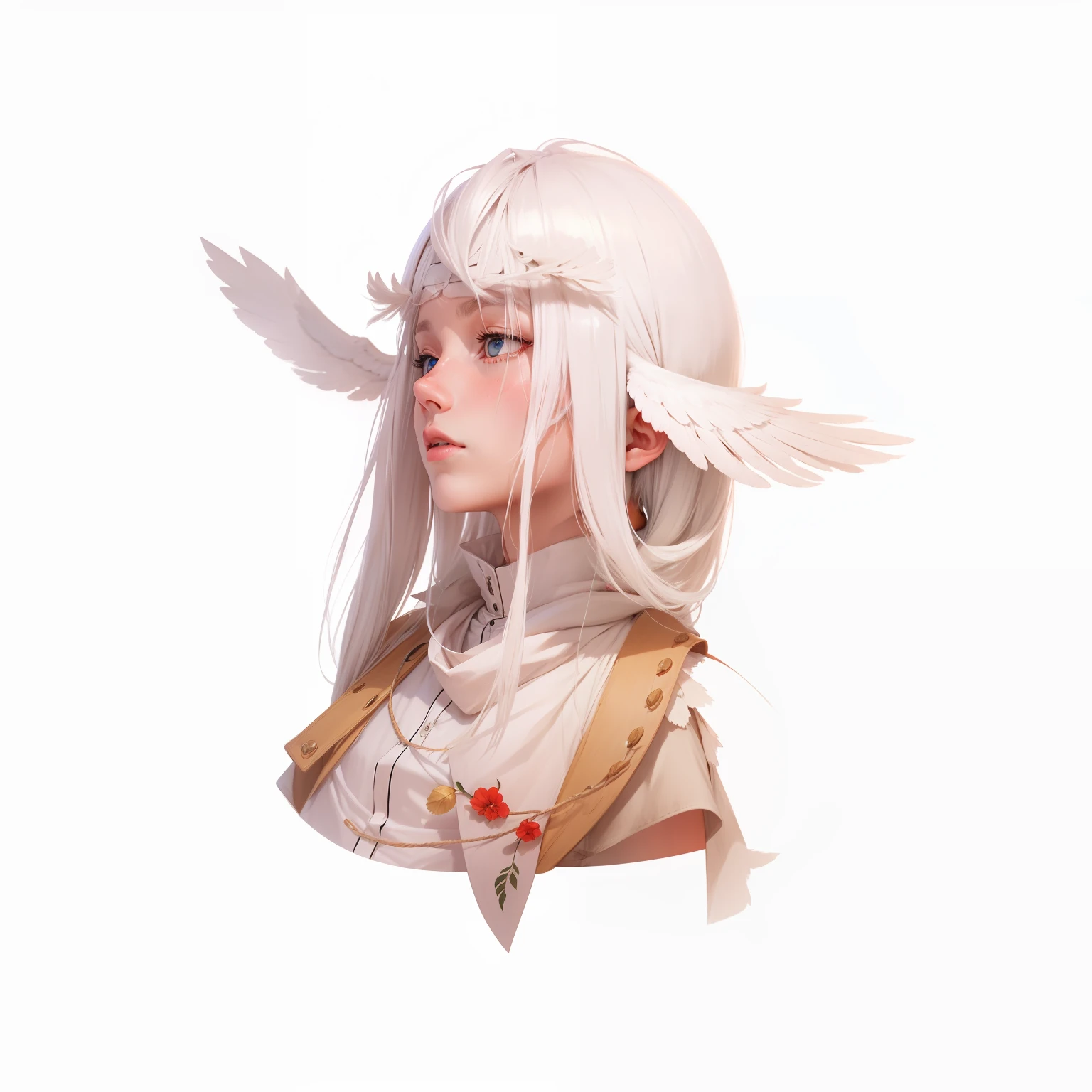 White-haired birdman