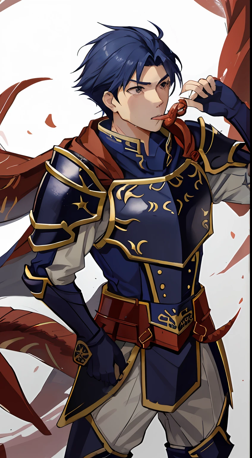 Hector Fey（adult man）， 独奏， ember，looking at viewert，hale and hearty，Tough guy，Handsome，Handsome，Tied by tentacles（Mucus-secreting tentacles） ，with her mouth open，drools，perspire，Strong，Magnificent，Tight combat uniform，Armour，Armour，Get wet， mitts， 1 man，weeping，Be red in the face， Male focus，Tentacles wrapped around thighs（Octopus tentacles wrap around thighs）， cloaks， Armour， Shoulder armor， Soaked leggings，Wrists bound by tentacles，Waist wrapped around tentacles