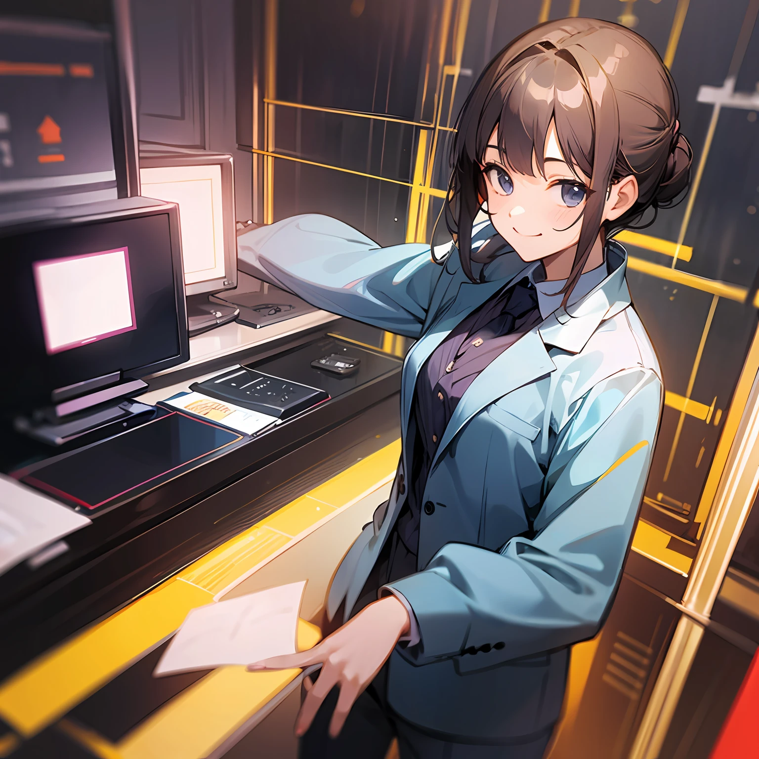 s Office、suits、a smile