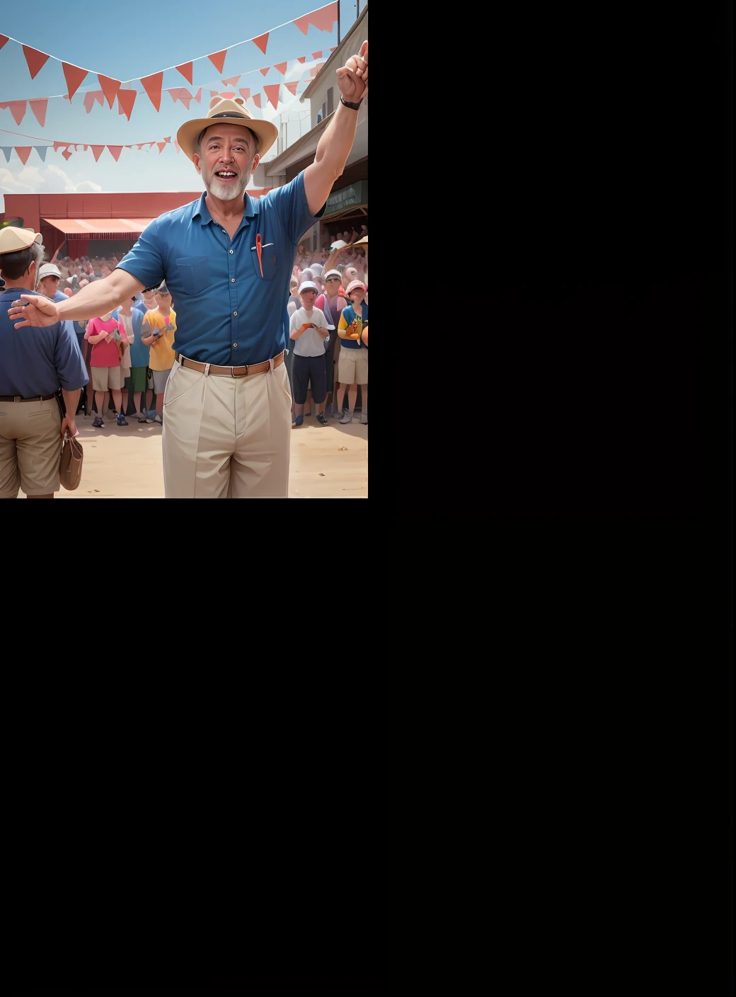 A man playing basketball in suspenders
