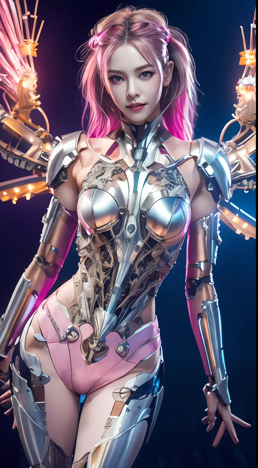 a close up of a woman in a short skirt and a top, Best anime 4k konachan wallpaper, Detailed digital anime art, 8K high quality detailed art, Digital cyberpunk anime art, cyberpunk anime girl, digitl cyberpunk - anime art, advanced digital anime art, female cyberpunk anime girl, cyborg - girl with silver hair, Badass anime 8 K, digital advanced anime art