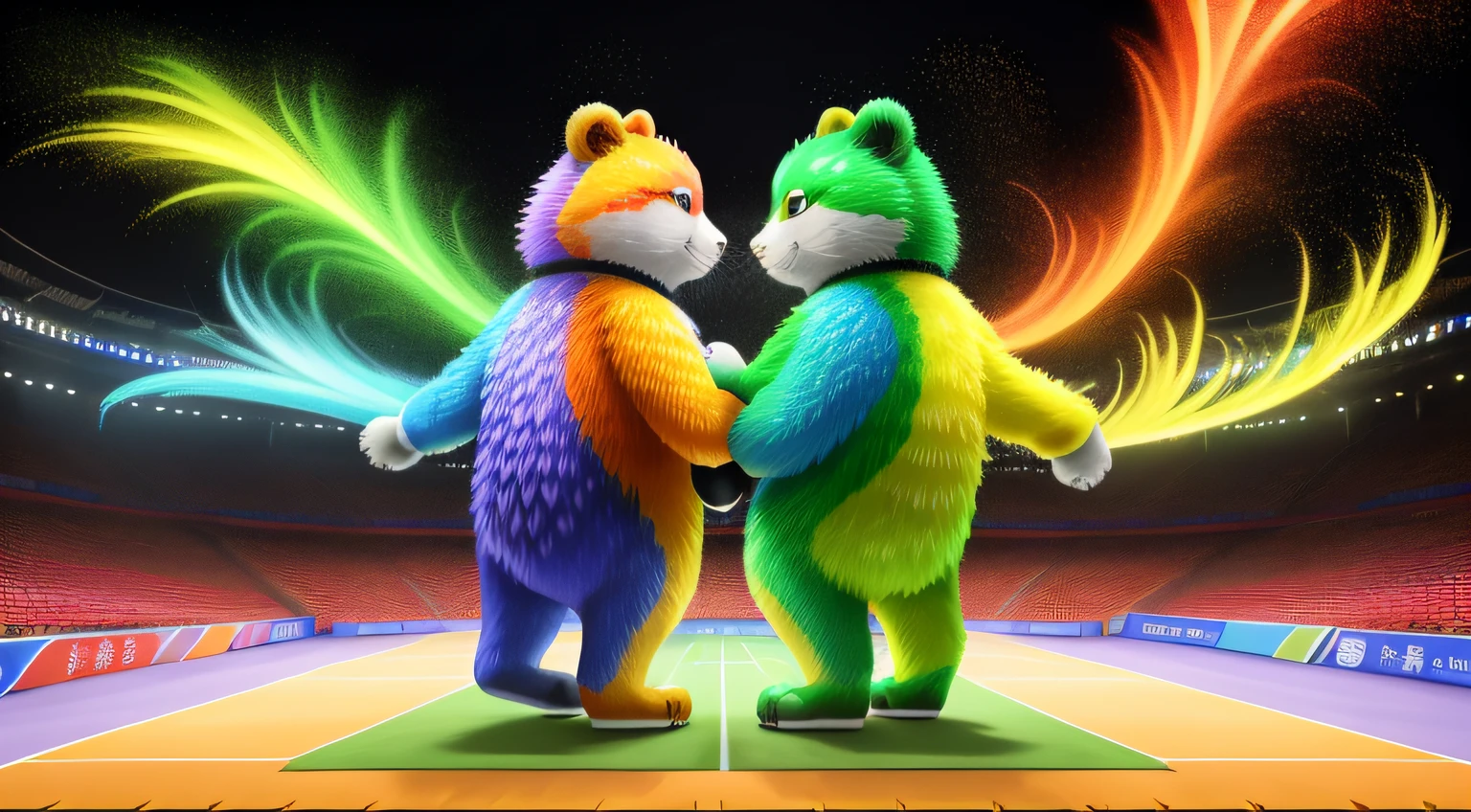 In order to welcome the successful convening of the Chengdu Universiade，Create a "colorful luck" atmosphere，We are now calling for works on the theme of the Universiade。