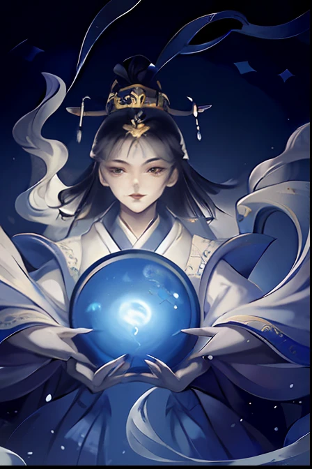 one-girl, Ancient Chinese clothing, full bodyesbian, rays of sunshine, Clear face, Clean white background,Holding a blue globe in both hands, tmasterpiece, super detailing, Epic composition, hyper HD, high qulity, extremely detaile, offcial art, Uniform 8k wallpaper, super detailing, 32k -- v 6
