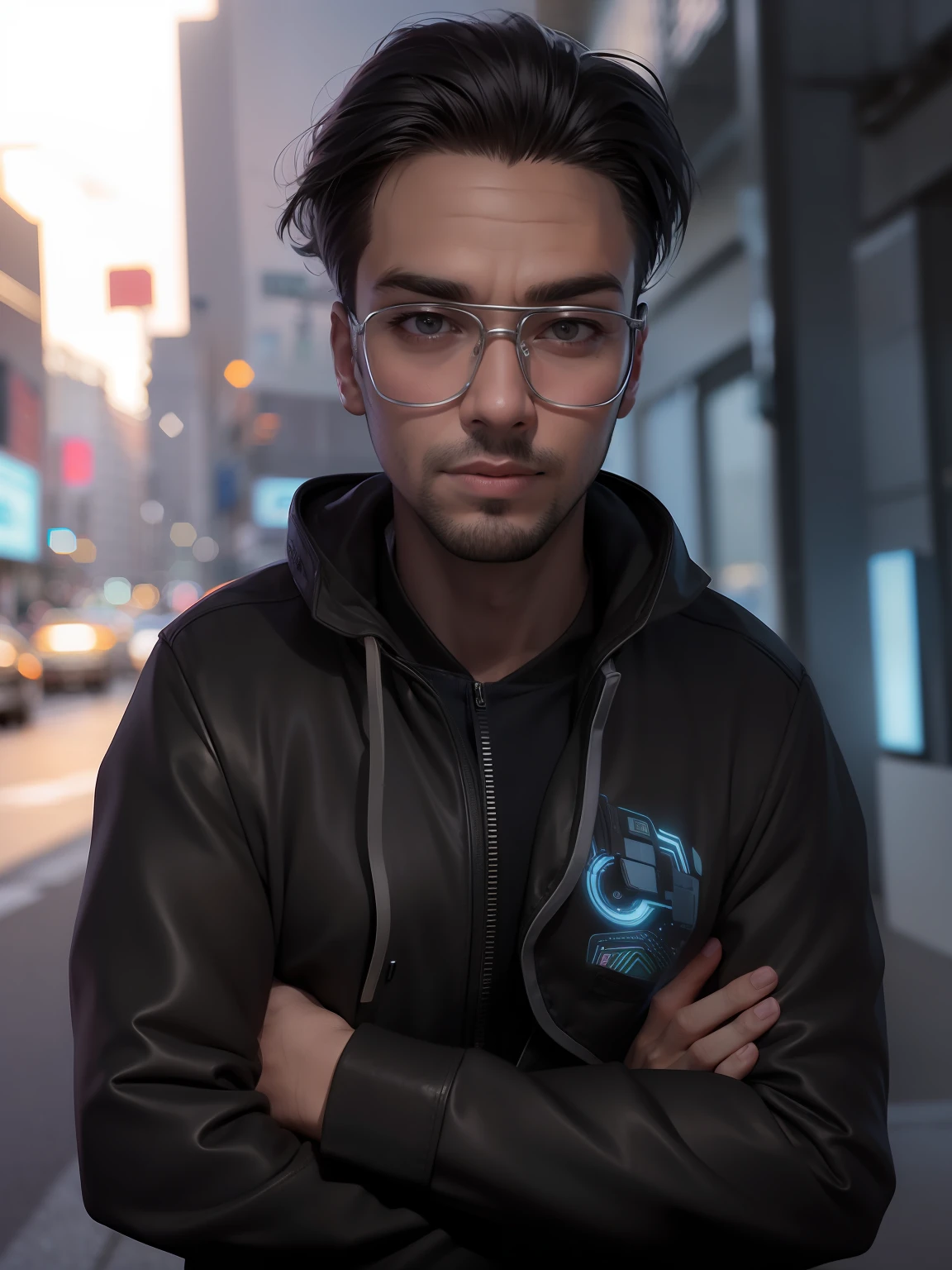 Change background cyberpunk handsome boy,realistic face, 8k, ultra realistic