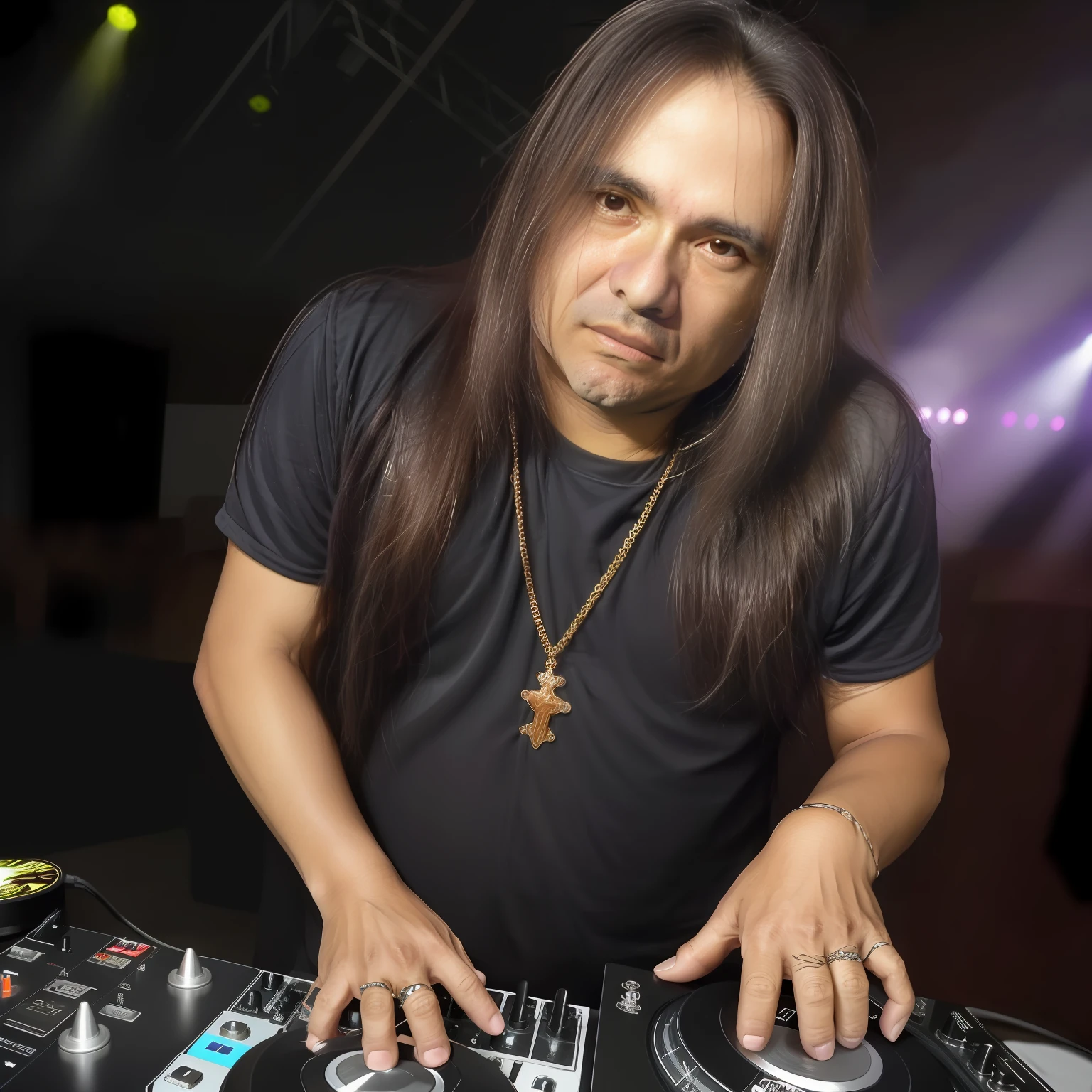 Andre Matos, corpo inteiro, DJ de funk