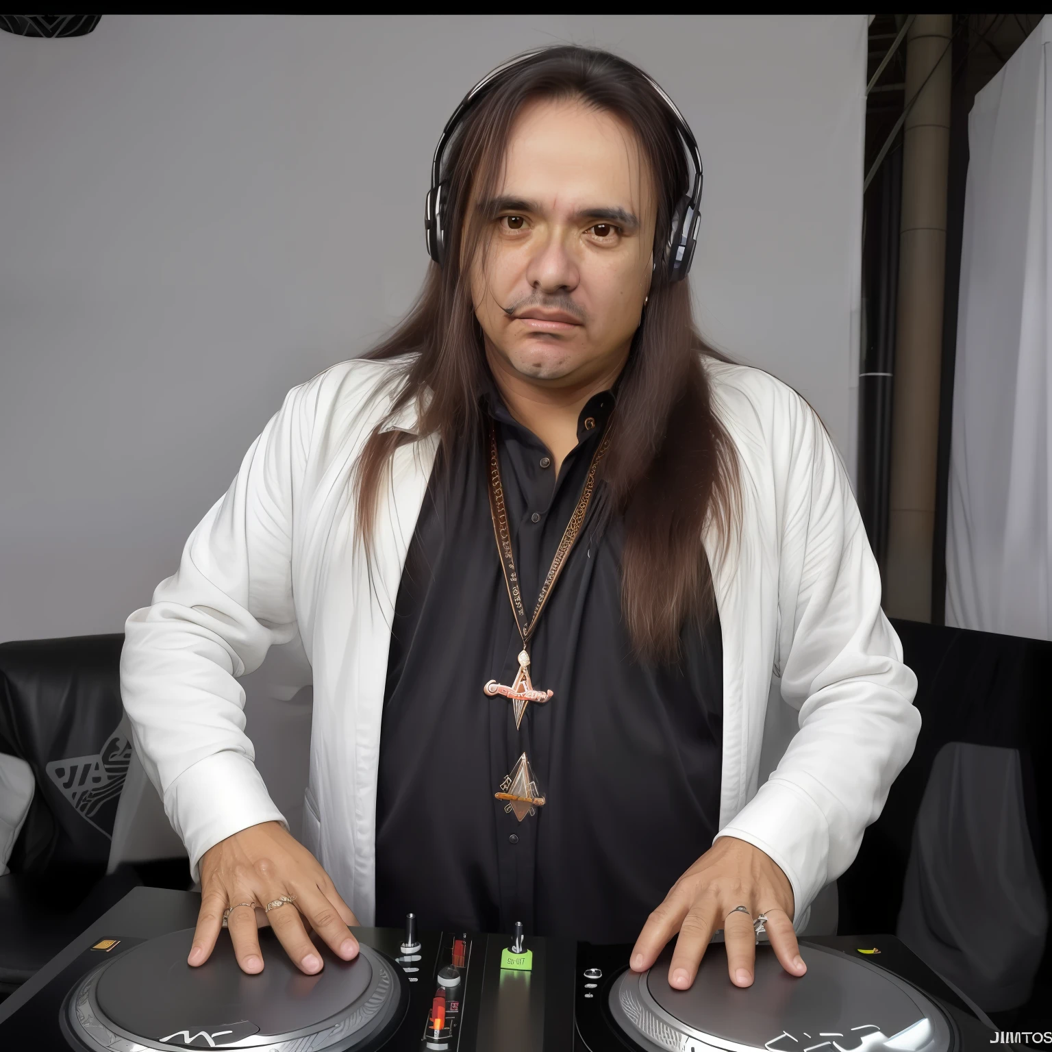 Andre Matos, corpo inteiro, DJ de funk