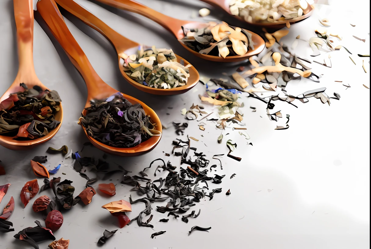 chinese tea leaves, highest quality, detailed, loose tea