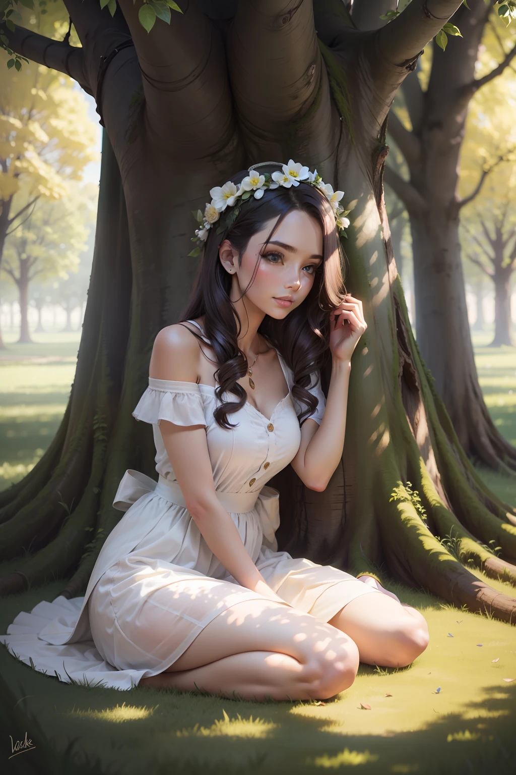 Beauty under the tree