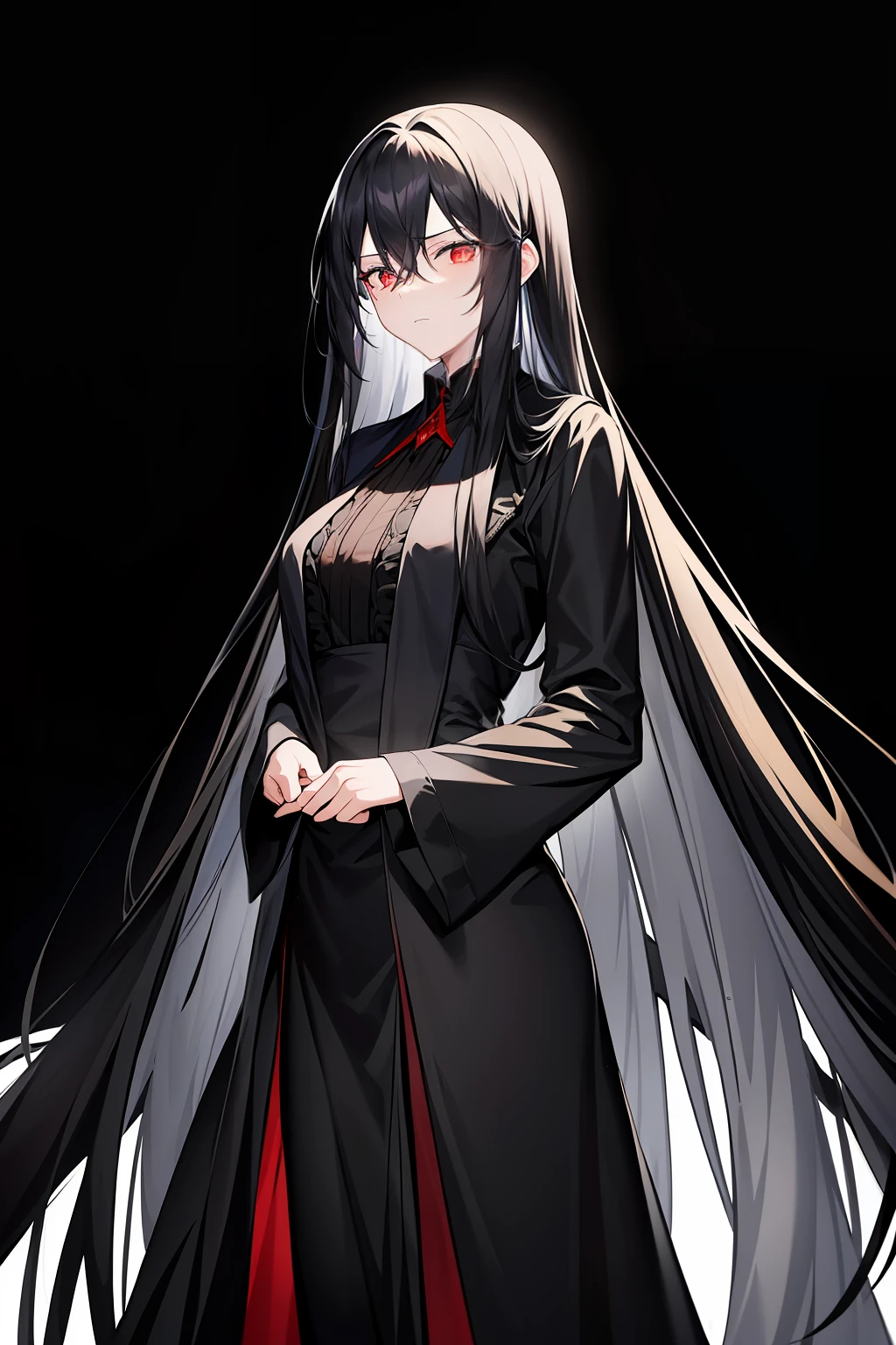 An antique man in a dark black robe,Long hair like snow,The face is resolutely grim,The restrained temperament seems to be isolated from the world。Elegant and calm movements,Emotions are hidden,As cold and clear as a frozen snowy mountain,It is a unique scenery in the ancient world。