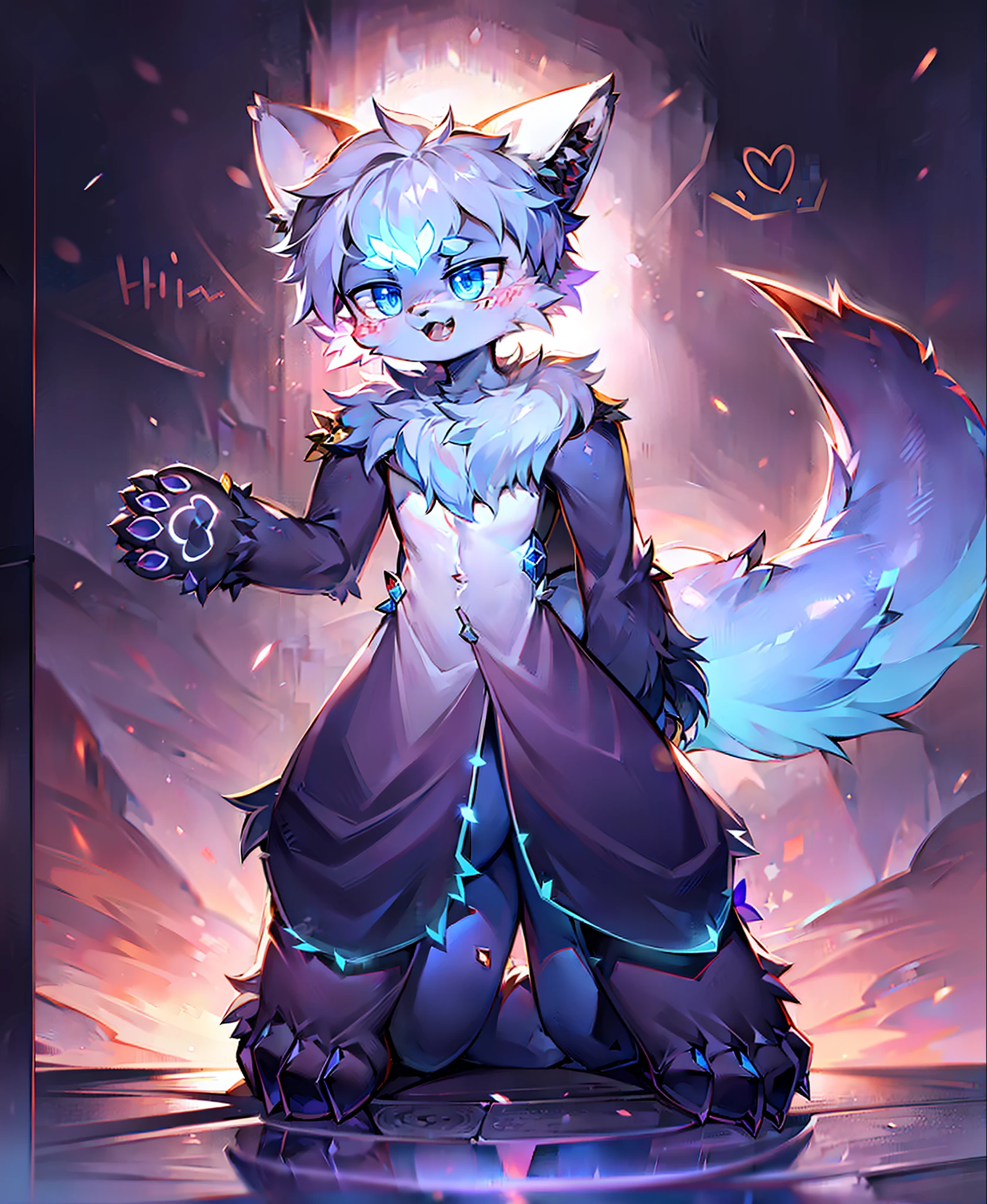 tmasterpiece,best qualtiy,high qulity,k hd,High-quality textures,High-quality shadows,high detal,realisticlying,cinematric light,Sideslit,lens flare glow,Ray traching,Sharp focus,adorable and fluffy,Libido boy,kneeling to sitting on the ground。