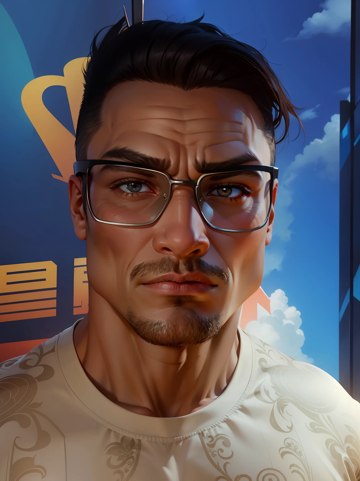 Use this avatar to make a muscular macho,Super fierce kind,Wear fewer clothes