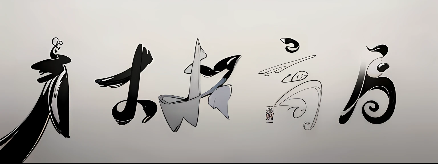 Black and white ink，Harmony of yin and yang，Immortal，Artistic sense