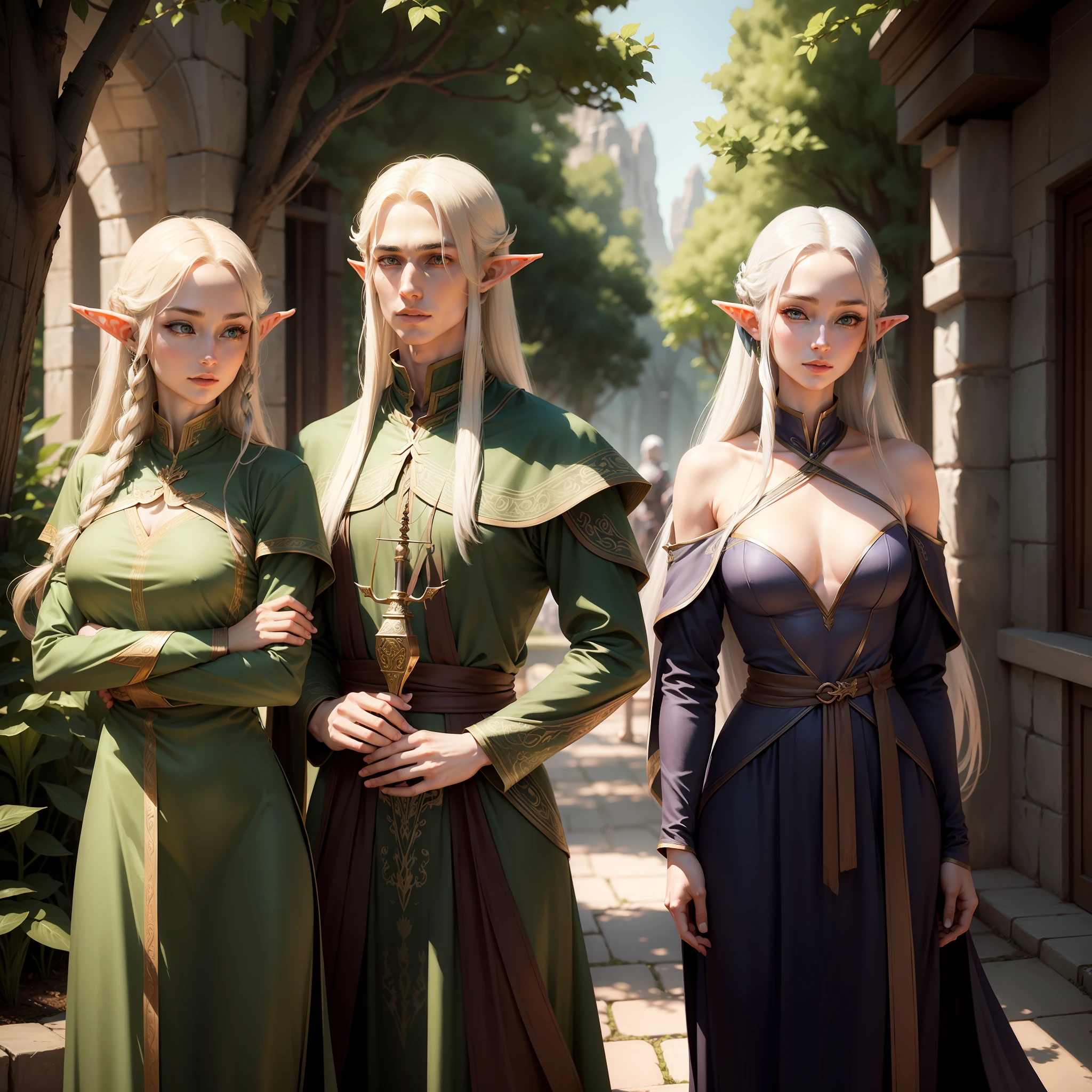Elves are elongated,Smart and beautiful,Manners are elegant,Keen eyes。They are best at poetry,Literature and music,He is also the most powerful archer in Middle-earth。