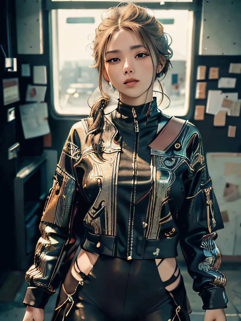 ((Best quality)), ((masterpiece)), (detailed: 1.4), 3D, woman wearing tomo Rider outfit