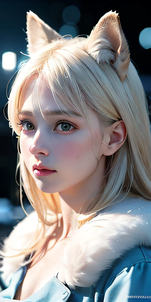 (raw photo:1.2), (photorealistic:1.4), (best quality:1.4), (ultra highres:1.2), (highly detailed:1.3), (HDR:1.2), (cinematic lighting:1.3), (detailed eyes), (facial details), (fur details), (snowy:1.2). ), Cute Little Fox, Standing, (3/4 Portrait: 1.2), (Furry Tail: 1.2), (Soft Fur: 1.2), (Moe: 1.2), (Looking at the Audience), (Innocent Expression), (Soft Light), (Dreamy), (Dream: 1.3), (Ethereal: 1.3), (Magic: 1.2), (Snowflake: 1.2), (Winter Wonderland: 1.3), (Whimsical: 1.2), (Fun: 1.2), Bust, Solo