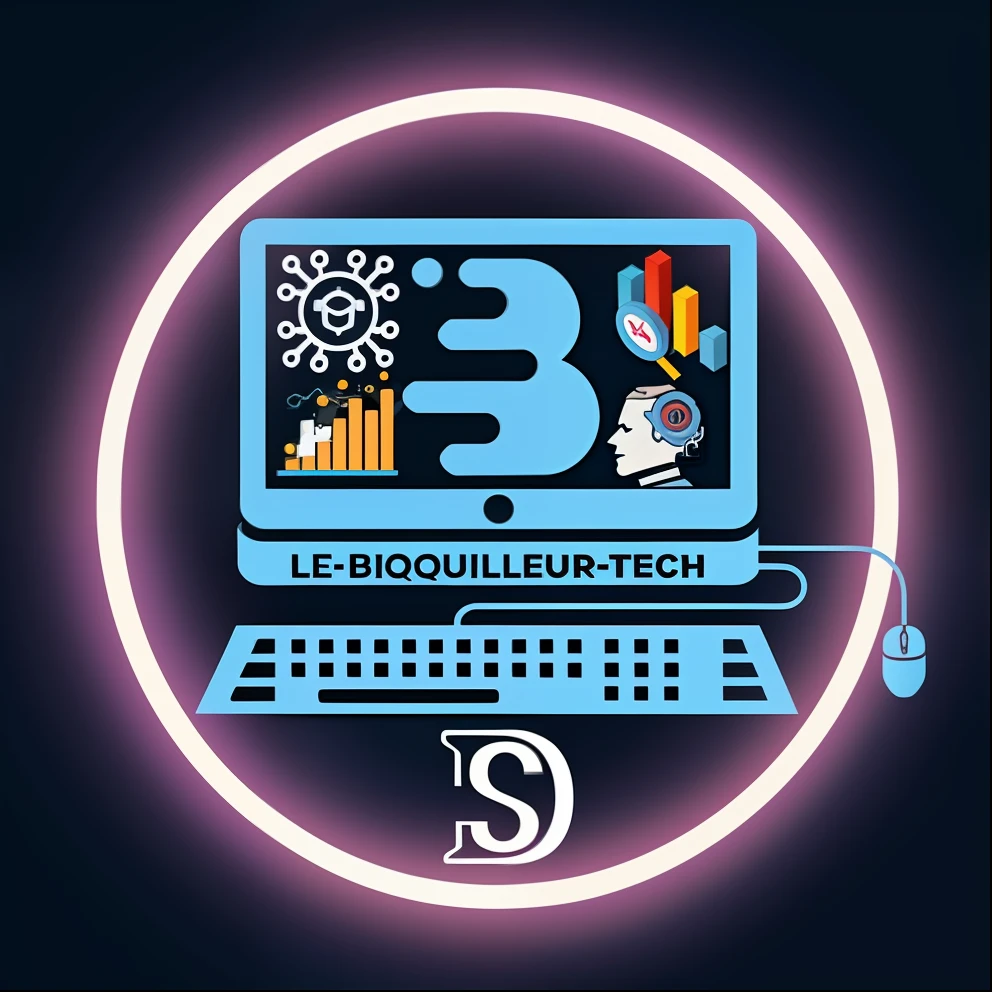 Il y a un ordinateur avec une souris et un clavier devant lui, technologique, TechNouveau, illustration », technique, Technologie, Haute technologie, illustration », digital 3 d, digital 3d, digital banner, tech-noir, haute technologie, Haute - Technologie, Salut - Tech, Hi-tech, Technologies, Biohacking, Technilogie