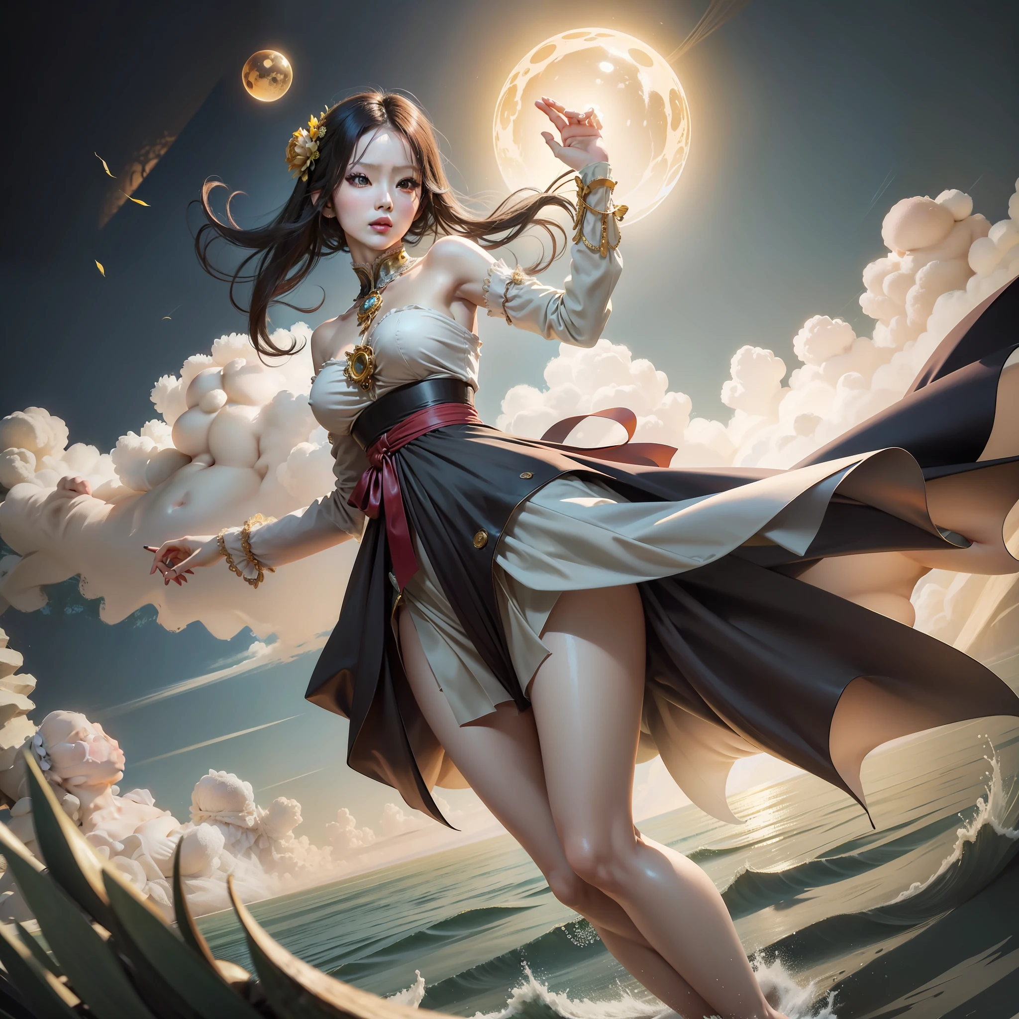 Classical beauty,Beautiful two-dimensional,Real Human,largeeyes,amarelo,big breasts thin waist,perfect bodies,Affectionate,
