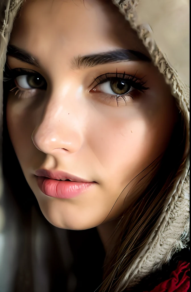 photo of (StefaniaS_V2:0.99), (sitting on a bed), modelshoot style, (extremely detailed CG unity 8k wallpaper), photo of the most beautiful artwork in the world, professional majestic (photography by Steve McCurry), 8k uhd, dslr, soft lighting, high quality, film grain, Fujifilm XT3 sharp focus, f 5.6, High Detail, Sharp focus, dramatic, (wearing a oversized_sweater:1.3), colorful oversized_sweater, good hand, (looking at viewer:1.2), (detailed pupils:1.3), (natural light), (closeup:1.2), (seductive),