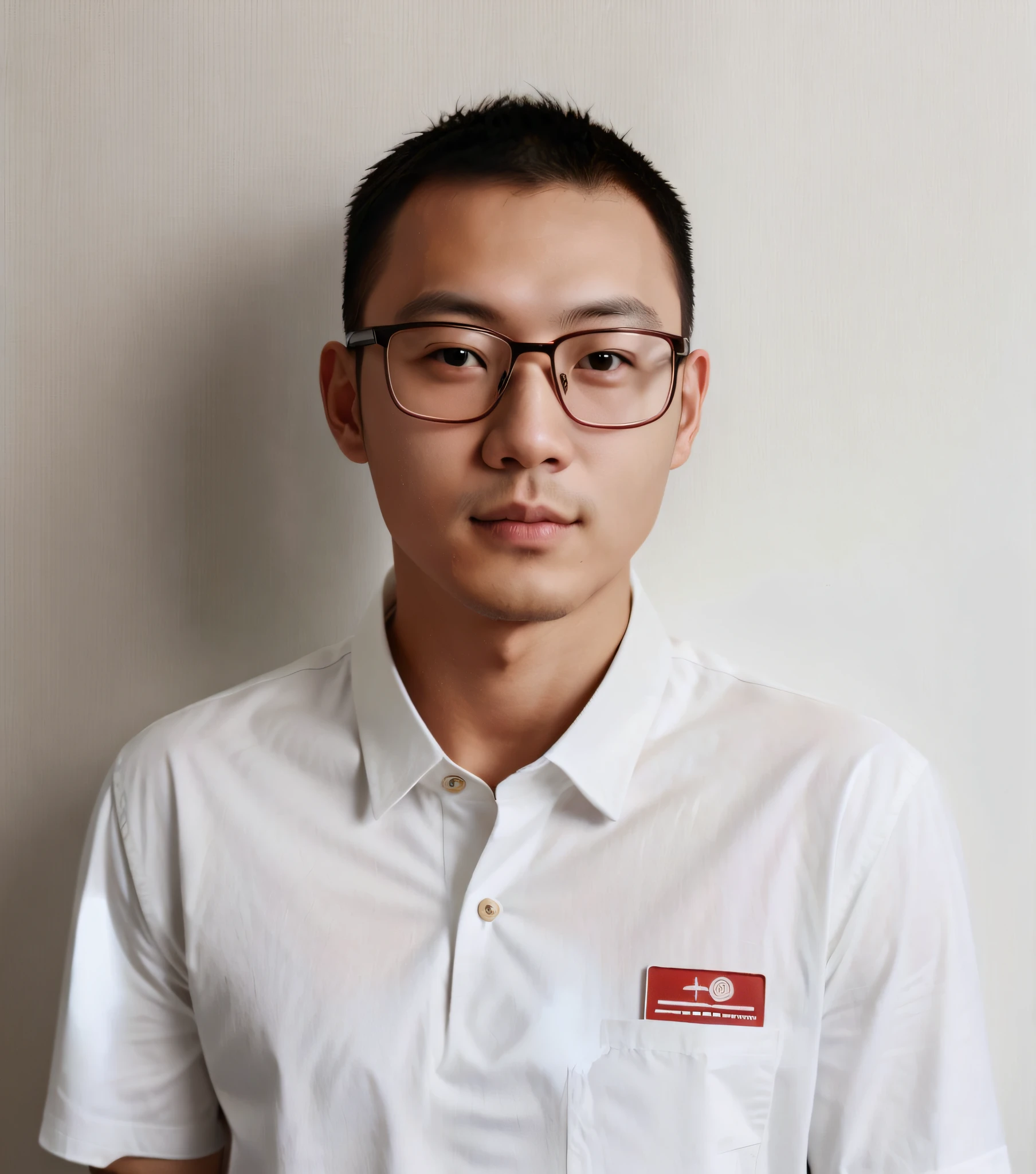 Allard man wearing glasses and a white shirt,There is a red sticker on it, yanjun cheng, wenjun lin, xintong chen, huifeng huang, xiaofan zhang, yihao ren, zhelong xu, Zhang Pengzhen, Wang Qichao, wei wang, yangjun chen, xue han, jinyiwei