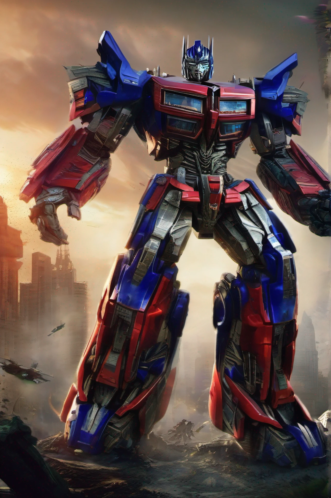 cinematic ligh《Transformers》，Optimus Prime