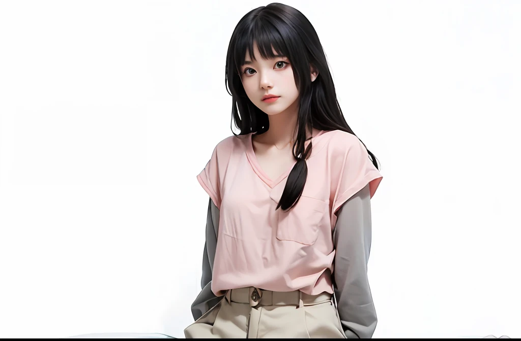 1girl, beautiful girl,Hinata Hyuga,long hair,black hair