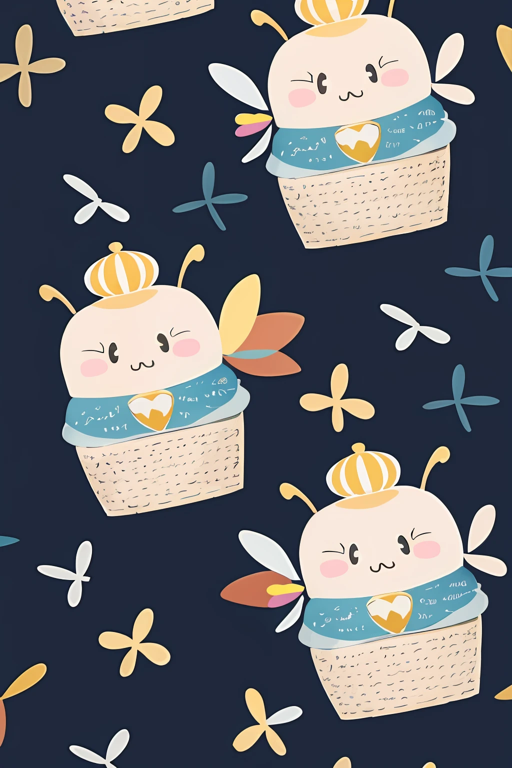 tmasterpiece,Best quality at best,KP style,honeybee,small bee,simple backgound,Too much,Moe bee