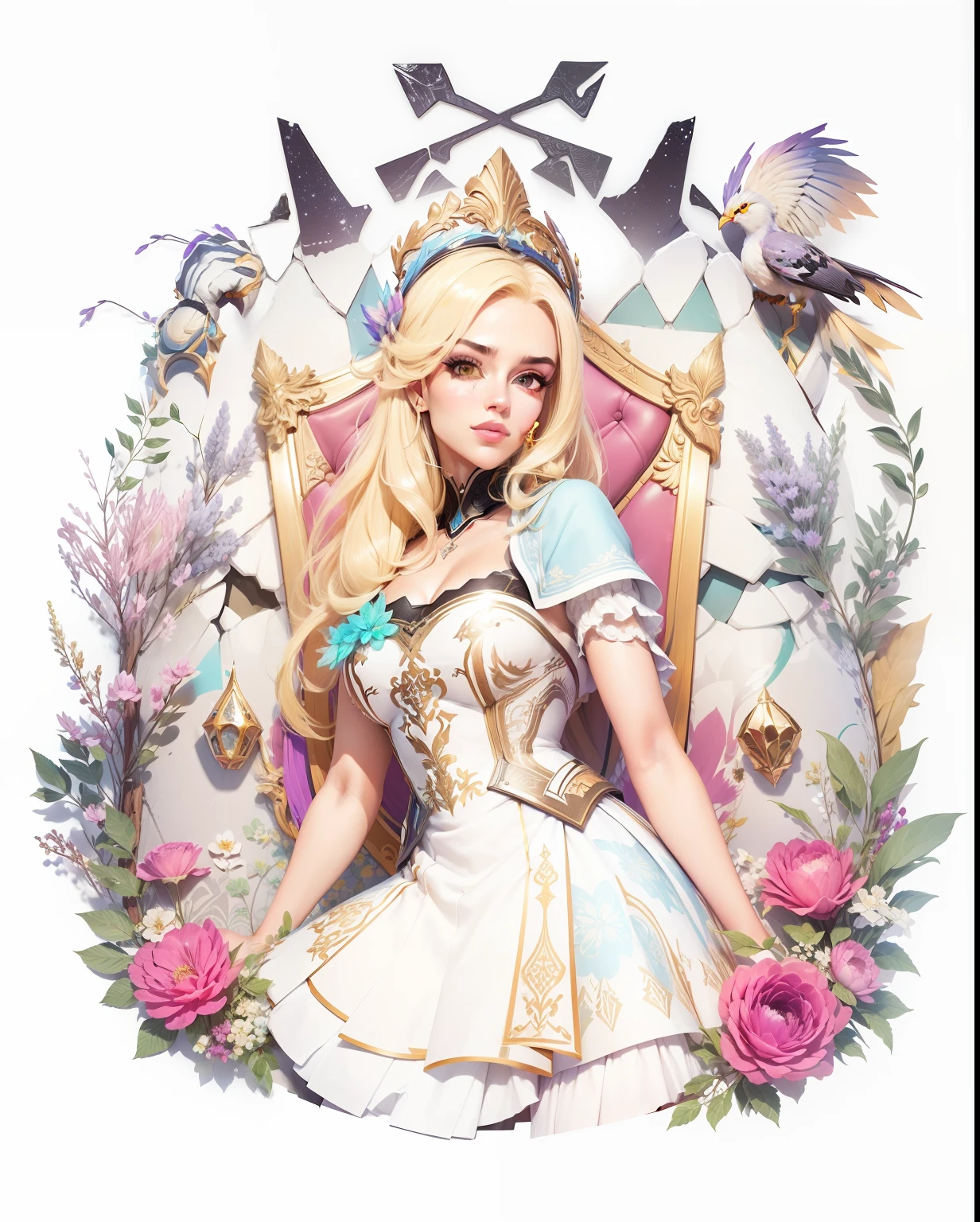 obra-prima, melhor qualidade, (papel de parede CG unity 8k extremamente detalhado), (melhor qualidade), (best illustration), (melhor sombra), Absurdo, arte epica, Poses gloriosas, lindo brilho detalhado, brilho luminoso de fundo, detalhes insano
