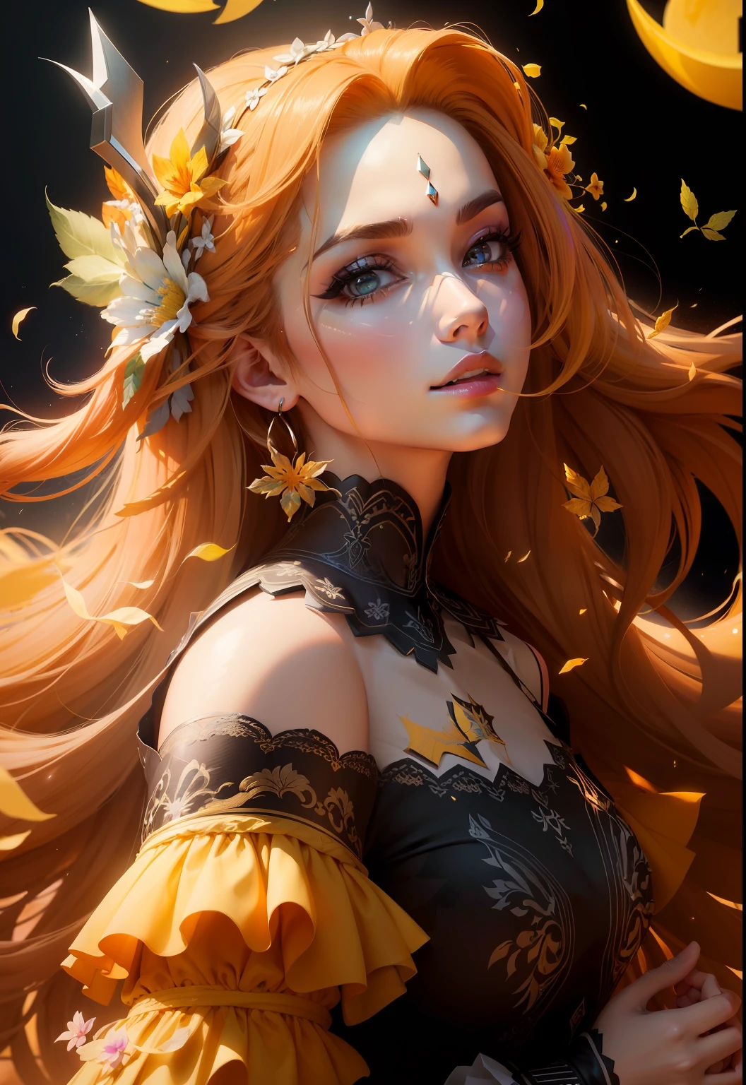 obra-prima, melhor qualidade, (papel de parede CG unity 8k extremamente detalhado), (melhor qualidade), (best illustration), (melhor sombra), Absurdo, arte epica, Poses gloriosas, lindo brilho detalhado, brilho luminoso de fundo, detalhes insano