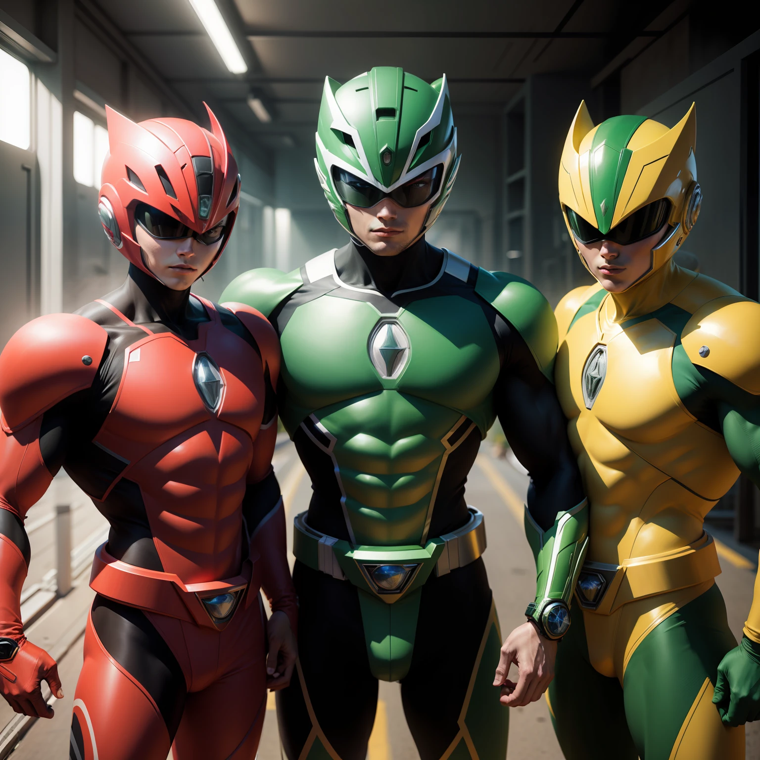 power rangers, green, own design