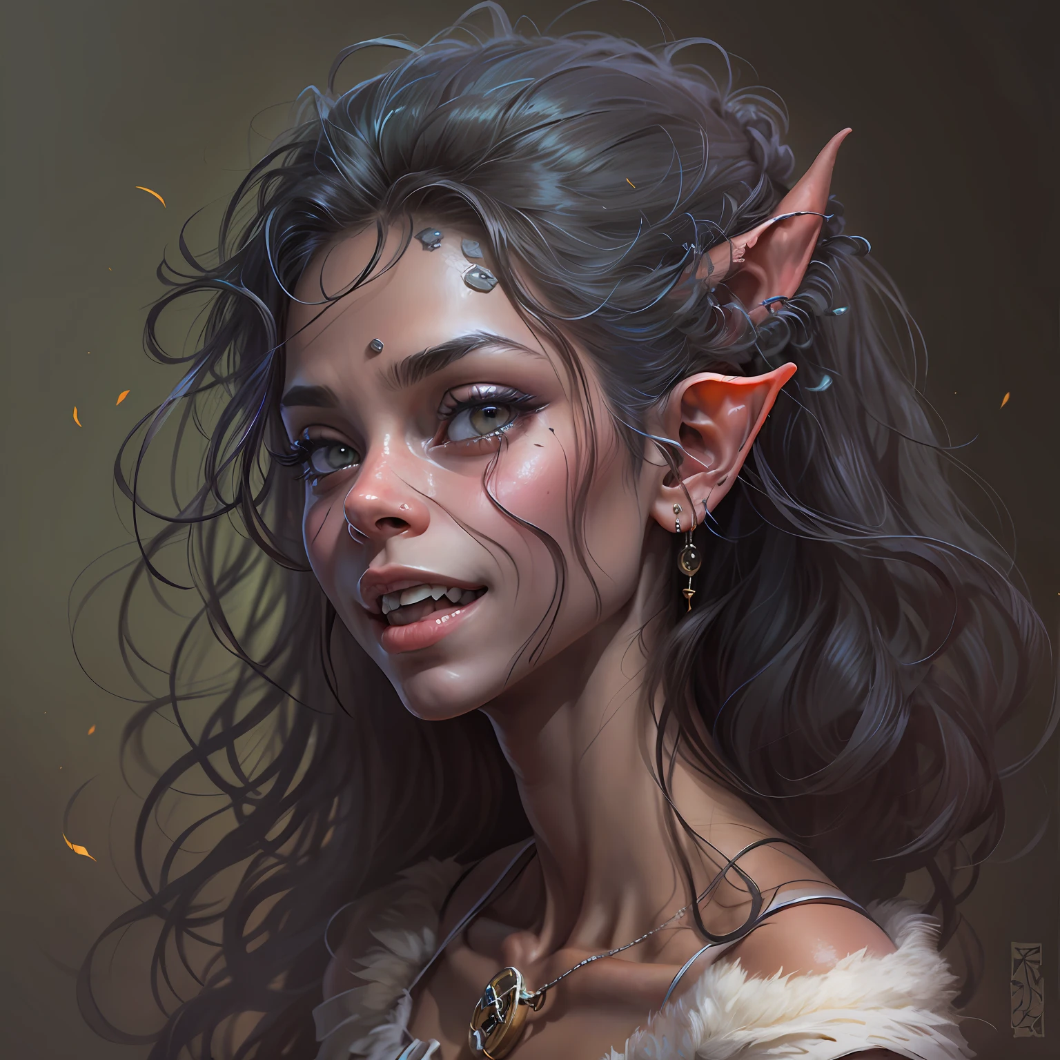Goblin, aberto, belo detalhado corpo inteiro,tonalidade da pele verde, , mulher, mulher, jovem, 20 anos de idade, pele verde, cabelo ondulado, santo belo rosto detalhado, detalhes intrincados olhos cor prata bonitos e delicados, sorriso leve, pupilas brilhantes, Split lips, seios grandes, cruz, gargantilha, no Bra, alloy handles, na cama, pernas abertas, forma de M, saltos altos, colar, brincos