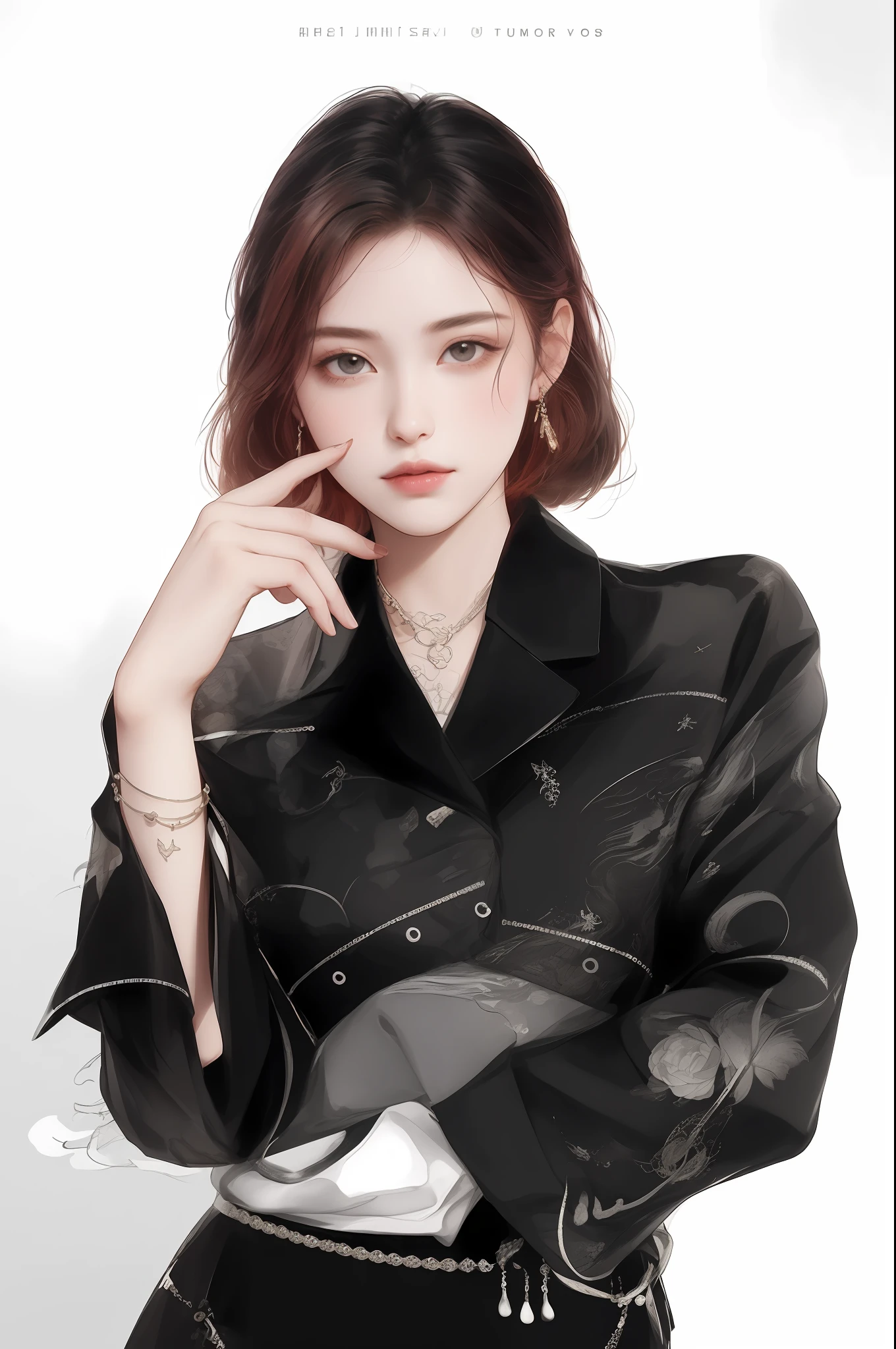 official art, unity 8k wallpaper, ultra detailed, beautiful and aesthetic, masterpiece, best quality, (zentangle, mandala, tangle, entangle), (fractal art:1.3) , 1girl, extremely detailed, dynamic angle, cowboyshot, the most beautiful form of chaos, elegant, a brutalist designed, vivid colours, romanticism, by james jean, roby dwi antono, ross tran, francis bacon, michal mraz, adrian ghenie, petra cortright, gerhard richter, takato yamamoto, ashley wood, atmospheric, ecstasy of musical notes, streaming musical notes visible