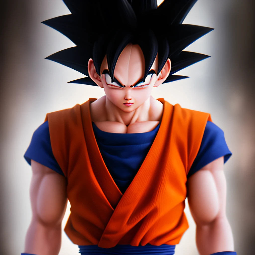 cbzbb , son_goku, ultra_instinct, charachter ,cute, little, beautiful, devian art, clenched hands, trending artstation, digital art, detailed, cute, realistic, humanoide, character, tiny,cinematic shot ,cinematic lights, son_goku, aura