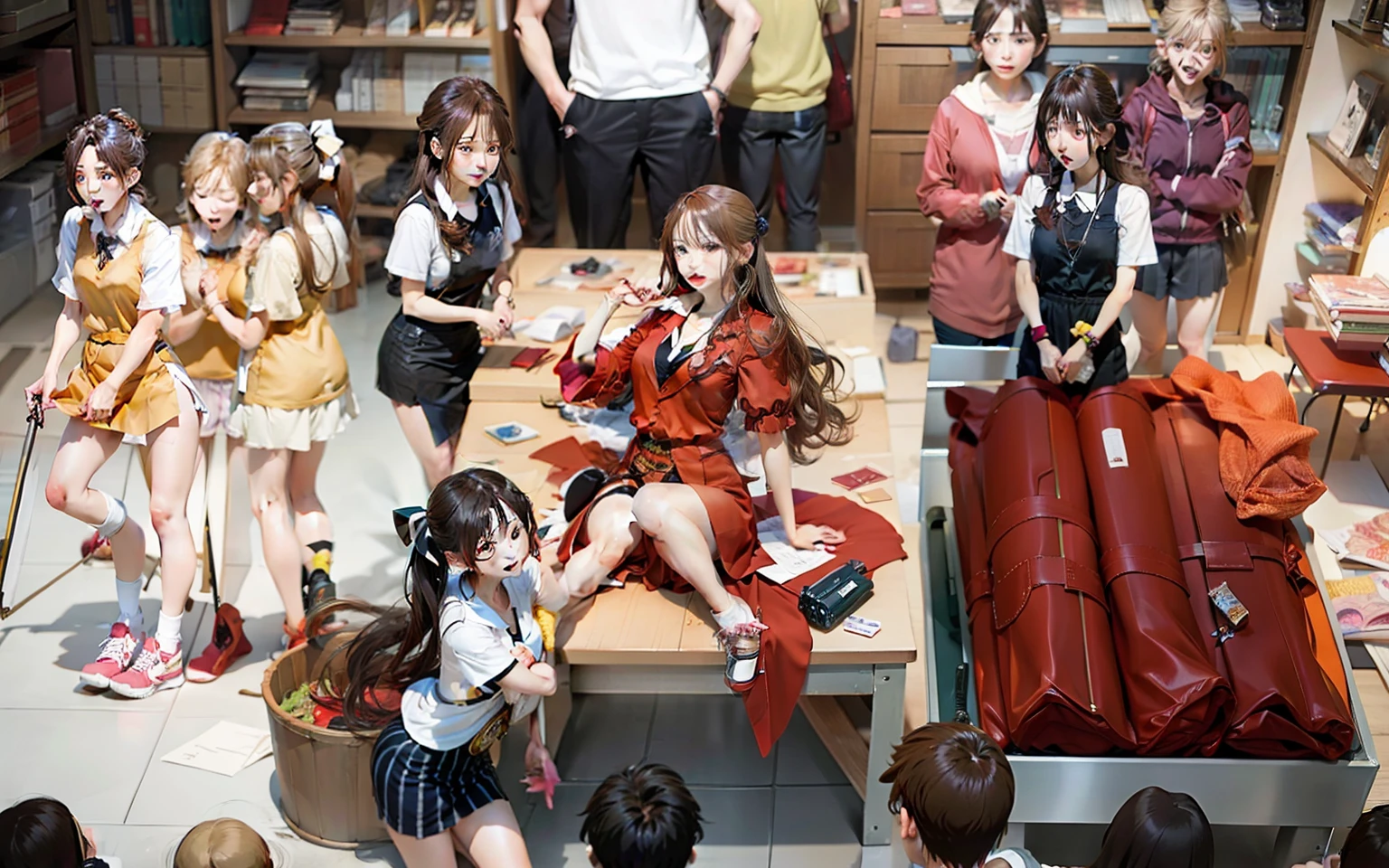Draw all items from anime to realism。