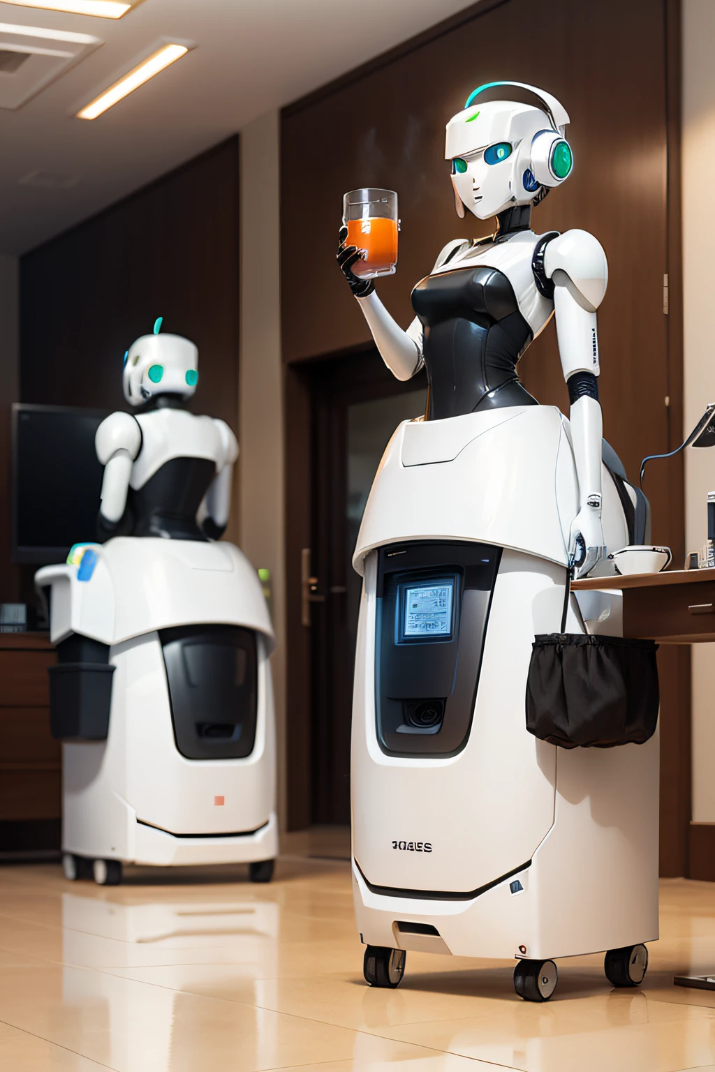Housekeeping robots,Help people at work bring tea and water