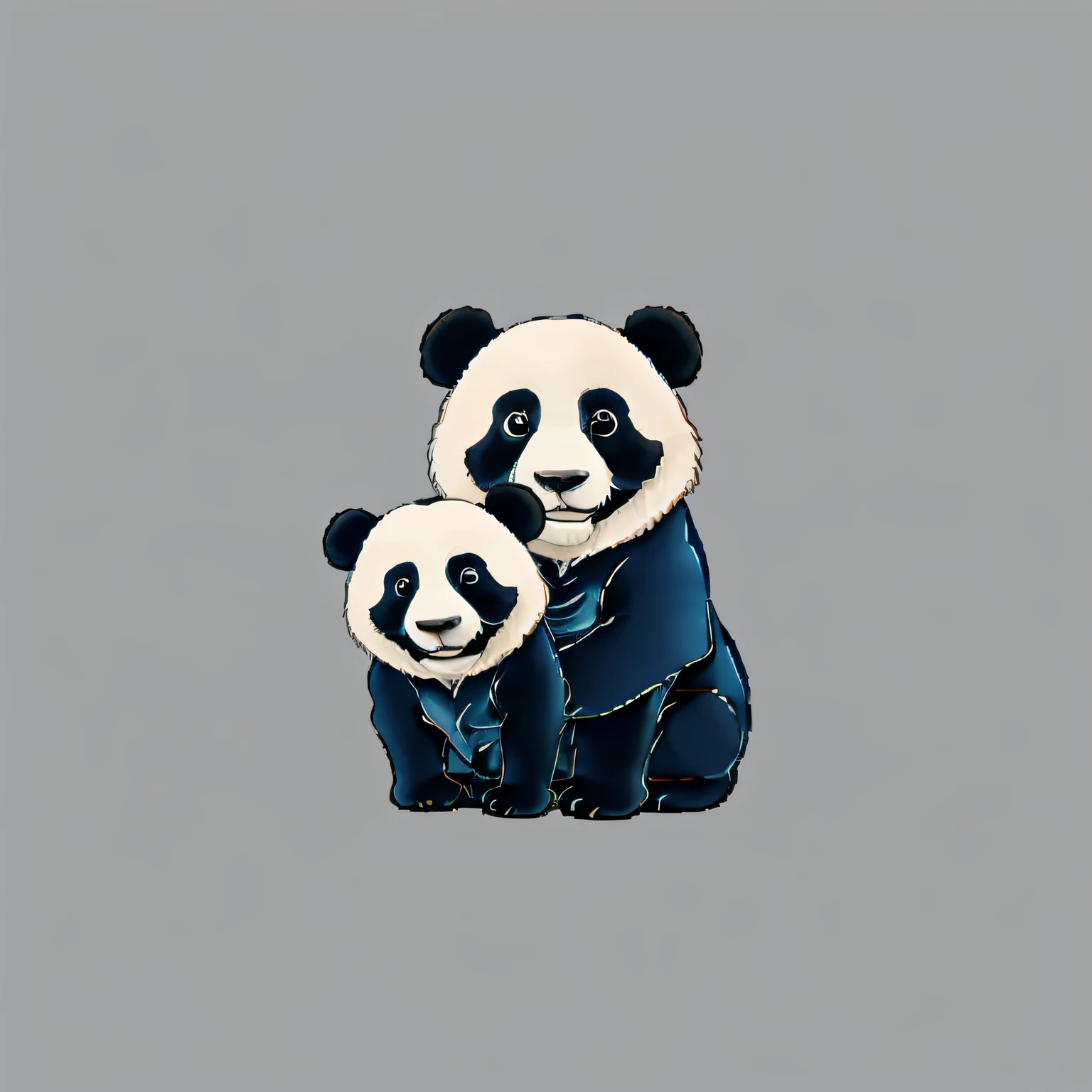 whitebackground, simple backround, Panda