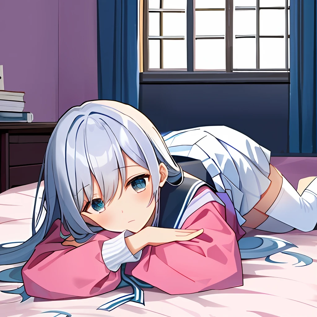 The upper body was changed to a pink school uniform