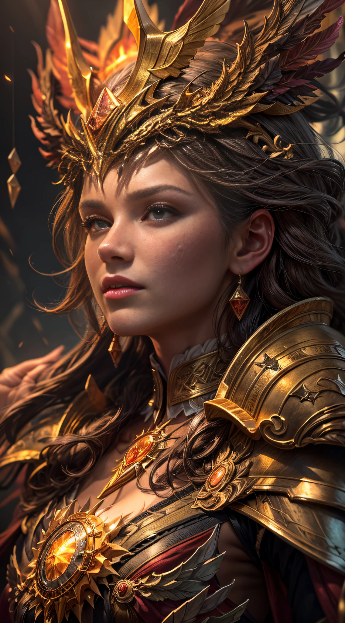 1girl, beautiful sun empress, detailed eyes, detailed face, mature face, athletic body, looking at viewers,full body, light smile,detailed skin,mature body, tall body,seductive body,medium big breast, medium thigh, detailed clothes BREAK desert and pyramid backgrounds, holding only one long and thick sun scepter, phoenix dragon in sky, highly saturating sunbeams, holy ceremony, angelic halo, golden and orange spark dazzling around, holy magic circle, golden crown , golden majical lightning, best quality, masterpiece, trending on Art station,BREAK,Detailed,Realistic,4k highly detailed digital art,octane render, bioluminescent, cinematic lighting BREAK 8K resolution concept art, realism,by Mappa studios,masterpiece,best quality,official art,illustration,ligne claire,(cool_color),perfect composition,absurdres, fantasy,focused,