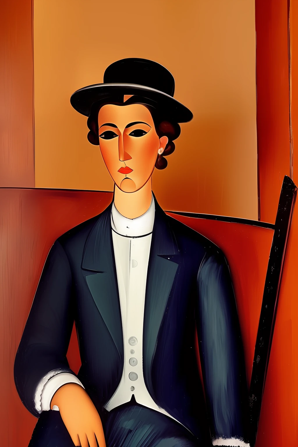 ((Fiesta alocada y salvaje)) in a Paris cabaret in the early twentieth century, los invitados son ((characters from the works of Amedeo Modigliani seated according to the composition of the image to be generated , otros personajes de pie en el fondo o a los lados))cinematography lighting, ultra detallado, Pintura digital, Artstation, arte conceptual, Suave, foco nítido, illustration, (piel alta y detallada:1.2), 8k UHD, DSLR, Soft lighting, alta calidad, Film grain, Fujifilm XT3 mix4 Wildstyle RAW foto,