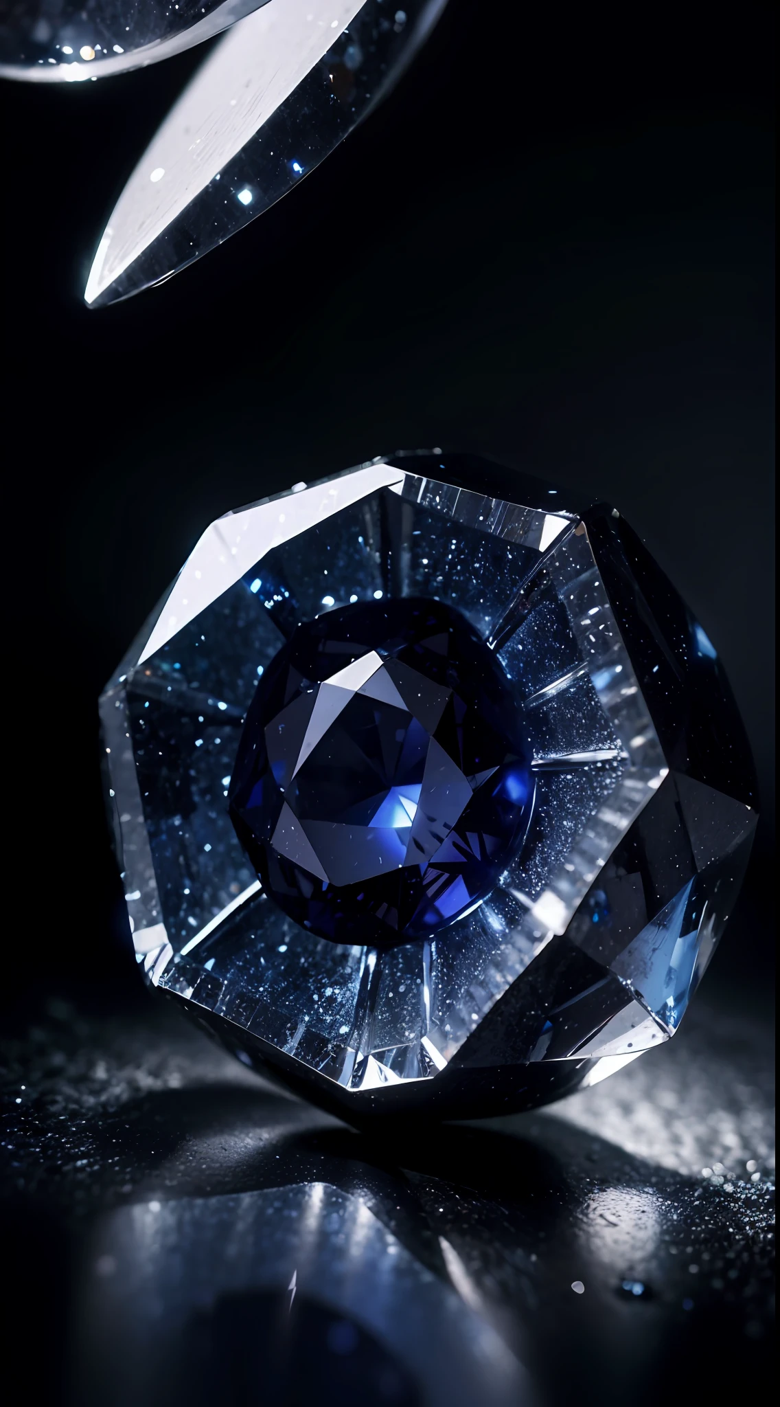 Sapphire stone, without human, detail sapphire stone