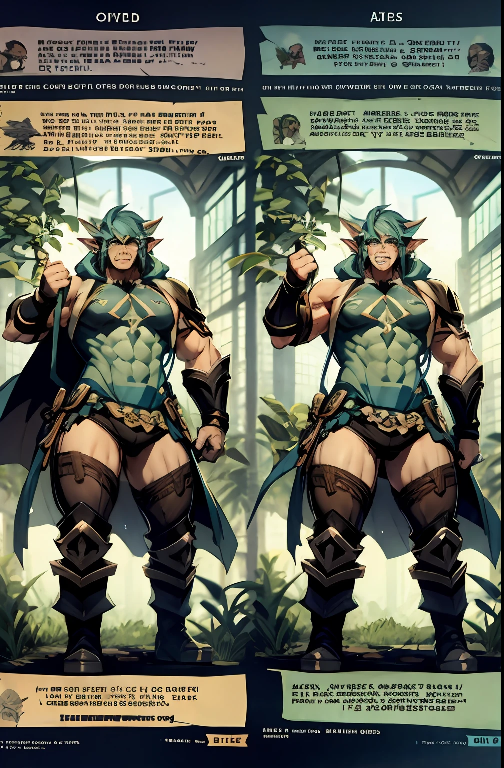 Orcs wear only panties and muscles all over their bodies