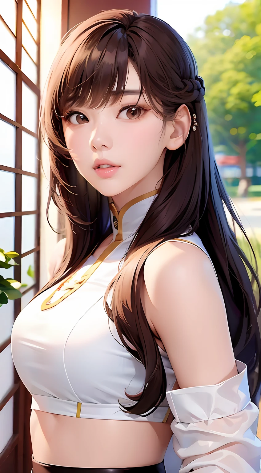Arakfi Asian woman，Brown hair long，White top, Gorgeous young Korean woman, Beautiful young Korean woman, beautiful Korean women, Korean girl, Korean woman, jaeyeon nam, young lovely Korean faces, hwang se - on, Beautiful Asian girl, gorgeous chinese models, Choi Hyun-hwa, Asian girl with long hair, Beautiful asian woman